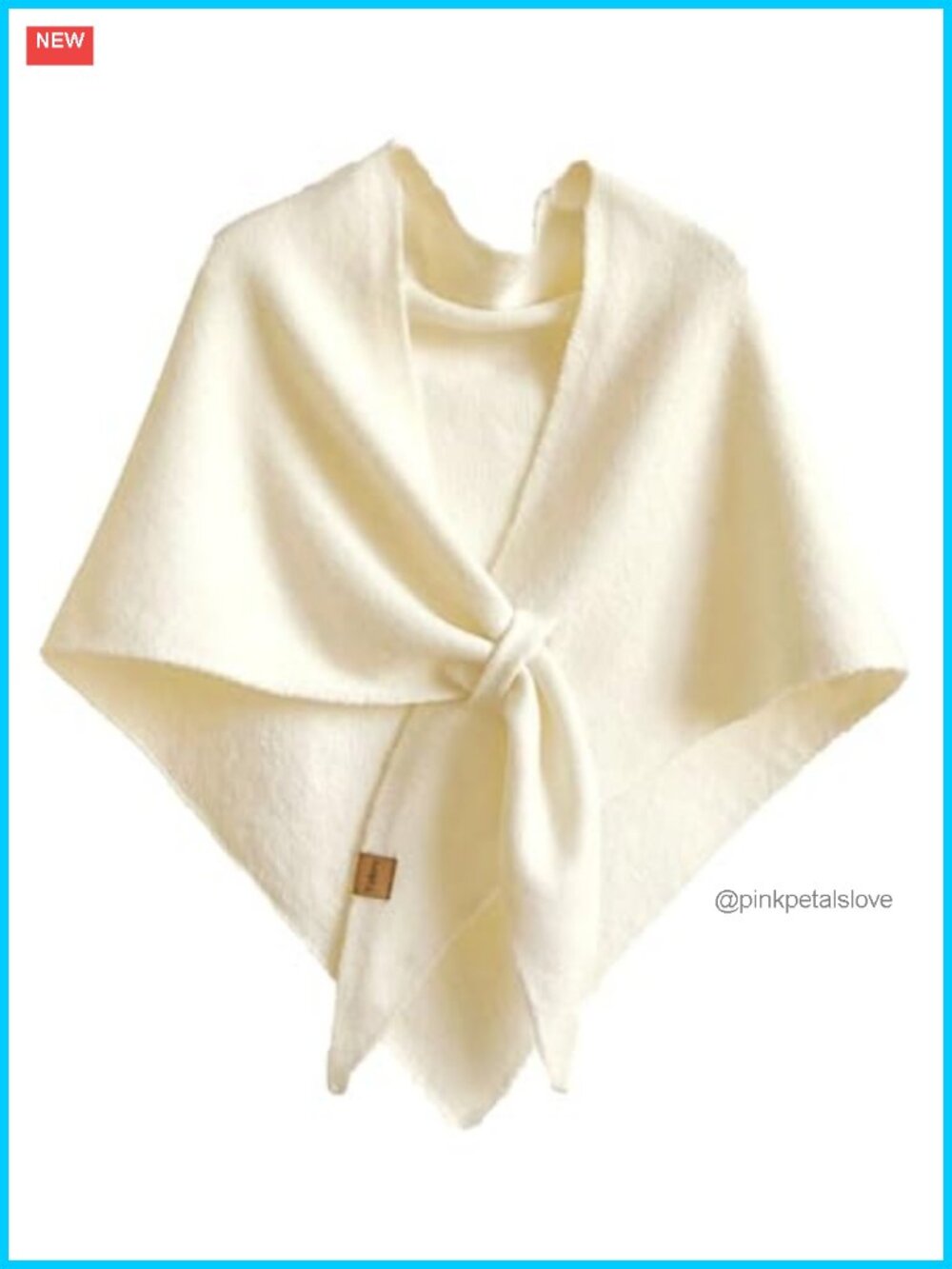 Fleece Poncho Shawl Wrap Scarf Knit Sweater Cape Women One Size